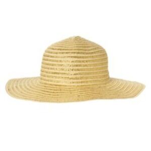 Gymboree Sunny Citrus 2014 Natural Gold Straw Sun Hat Girls Medium